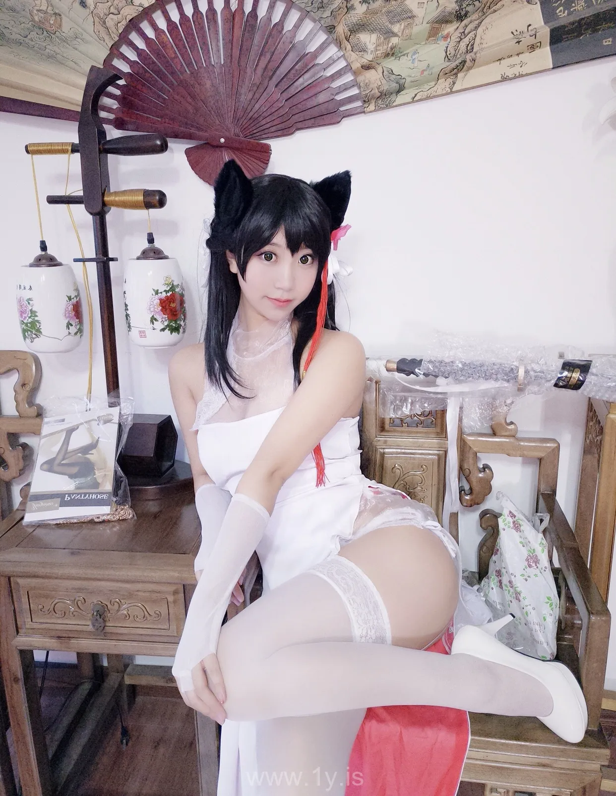 Coser@黑川 NO.004 Gorgeous Asian Cutie 獒犬旗袍